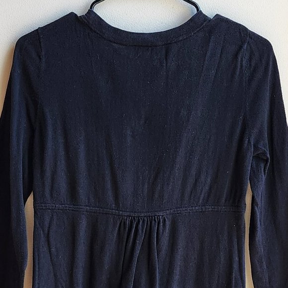 LOFT Black Half-Button Down Sweater Size Small - Picture 15 of 16